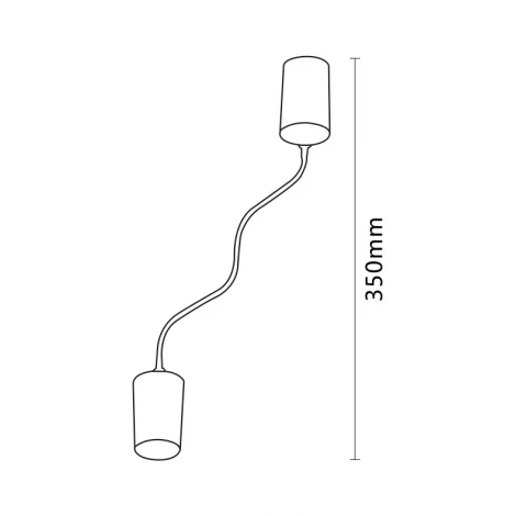 Крепление подвесное с двойным фиксатором для гибкой магнитной системы Crystal Lux Trace 48V CLT 0.217 04 BL