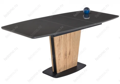 Стол на тумбе Woodville Теон дуб антор натуральный / графит 462100