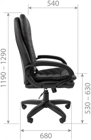 Компьютерное кресло CHAIRMAN 795 LT (Пластик,Экокожа/Коричневый)