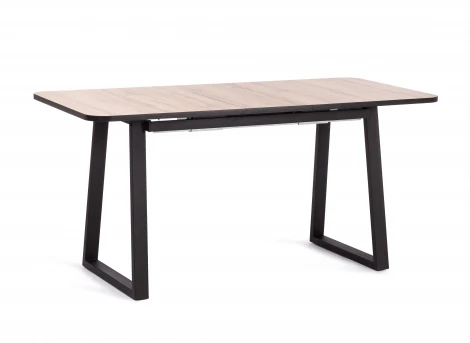 Стол MALTIDO ЛДСП/HPL/металл, 130 х 75+30 75 см, Дуб Вотан/чёрный Tetchair 19745