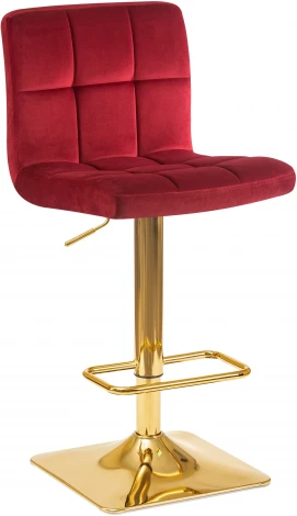 Стул барный GOLDIE (бордовый велюр (MJ9-43))