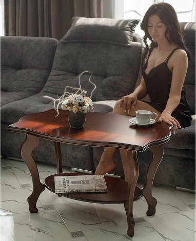 Стол журнальный Берже 1 темно-коричневый от фабрики Mebelik