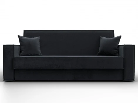 Диван-книжка Куба (ДСП,ЛДСП/Пластик/Велюр/Темно-серый) Лига Диванов 127463