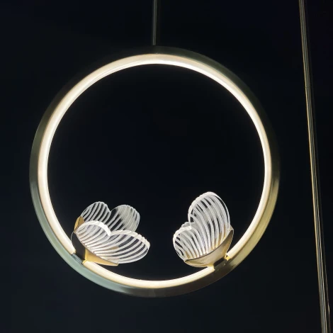 Подвесной светильник Babetta Ring 1 L320 Brass 4000К ImperiumLoft Babetta-Ring01 (186735-23) (LED, 220V, на проводе)