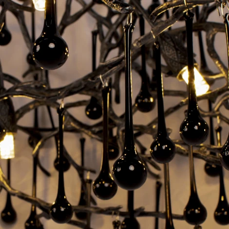Подвесная люстра Loft It Bijout 10067/1800 BK (220V, на тросе, ветки)