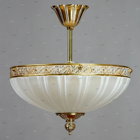 Люстра потолочная Ambiente by Brizzi Navarra, 5 ламп, золото с белым