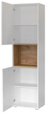 Шкаф-пенал Mobi Бэль 10.04 белый премиум / дуб золотой craft 330351