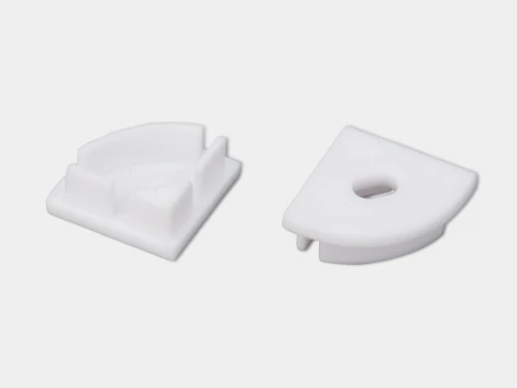 Алюминиевый профиль угловой для однорядной ленты с экраном 2м SWG SF-1616-WH