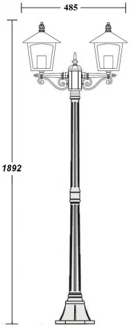 Наземный фонарь Oasis Light PRAGA 15908A Gb (220V, IP44)