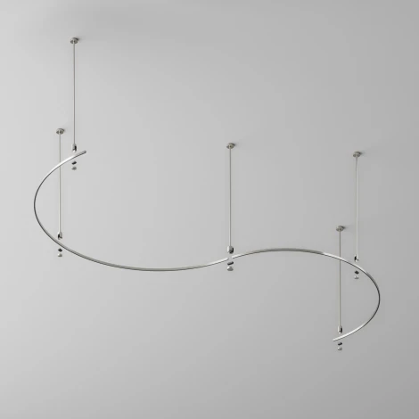 Шинопровод модульный подвесной/накладной магнитный 24V круглый из полукругов 1500мм Maytoni Busbar trunkings Flarity TRX154-2SR-D1500-PT