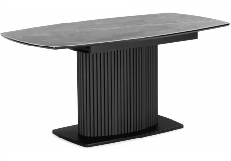 Керамический стол Фестер 160(205)х90 larka grey / черный 625981