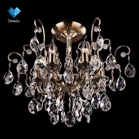 Потолочная люстра Eurosvet 10022 10022/6 античная бронза