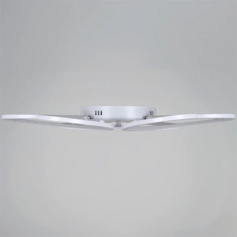 Потолочная люстра светодиодная с пультом с регулировкой цветовой температуры, яркости и с ночным режимом Reluce 74090-0.3-03 WH