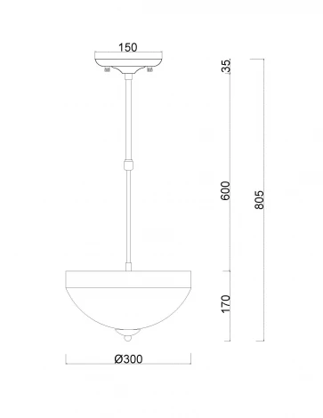 Потолочная люстра на штанге MyFar Biene MR1525-3C (220V)