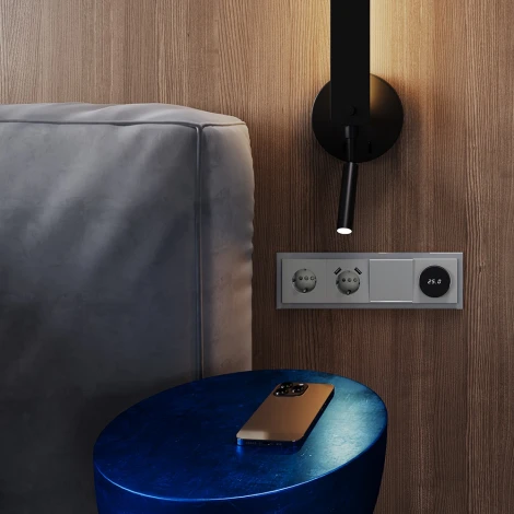 Рамка на 4 поста (сталь, стекло) Voltum S70 VLS110405