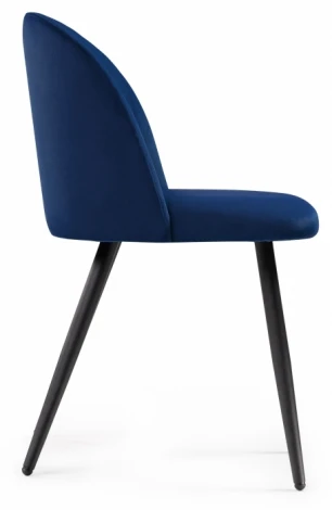 Стул Woodville на металлокаркасе Gabi 1 dark blue / black 15353
