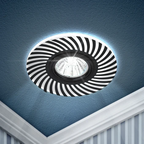 Встраиваемый точечный светильник ЭРА DK LD32 BK /1 (12V, круглые)