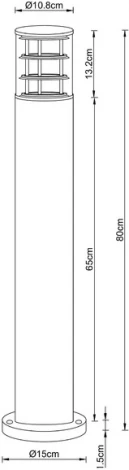 Наземный светильник уличный Arte Lamp Tokyo A5318PA-1BK