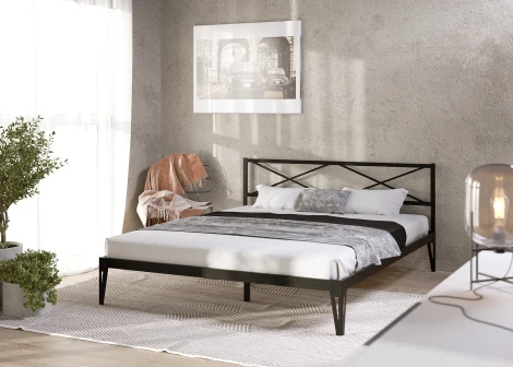 Кровать КМД 37 140 черный Форвард Тея 102176