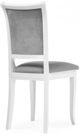 Деревянный стул Woodville Корнелл серый велюр / белый 515974