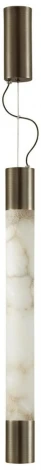 Подвесной светильник Odeon Light Marbella 6686/15L темная брашированная латунь/металл/алебастр IP20 LED 15W 3000/4000 (220V, на проводе)