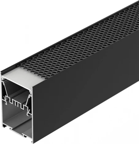 Профиль LINE-5075-HONEYCOMB-2000 BLACK (Arlight, Алюминий) 044874