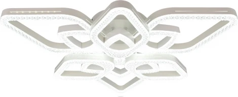 Потолочная люстра светодиодная с таймером Escada Sedna 10280/6LED 113Вт, с ПДУ, металл/акрил, белый (220V)