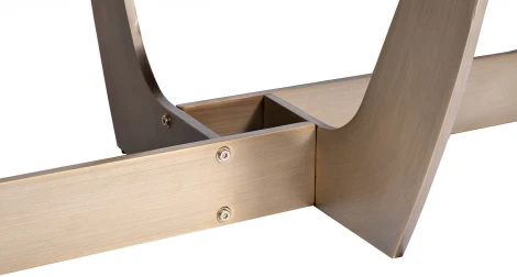 Кухонный стол Garda Decor 58DB-DT14803 (Золото/Серый)