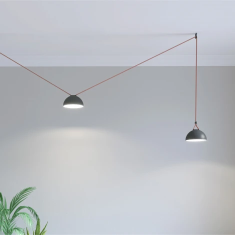 Трековый светильник 48V Denkirs Belty Flow DK5560-BK (LED, круглые)