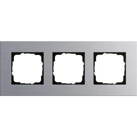 Рамка на 3 поста (алюминий) Jasmart G-Metal G1003AS