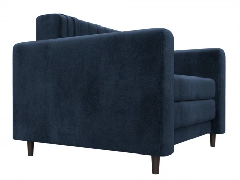 Кресло Лига-070 (ЛДСП,Брус,Фанера/Дерево/Велюр/Синий) Лига Диванов 132553