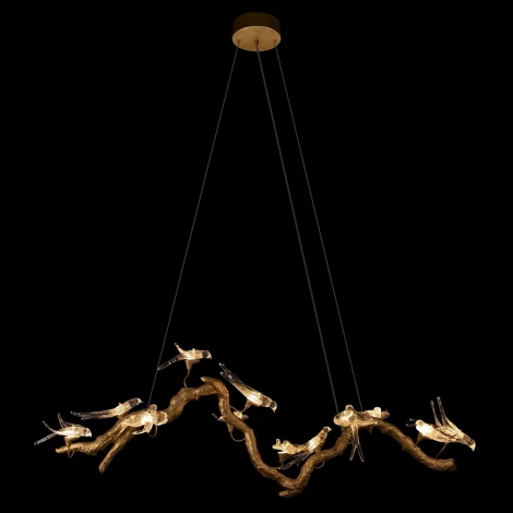 Подвесной светильник Loft It Voa 10378/1500P (LED, 220V, на тросе, ветки, птички)