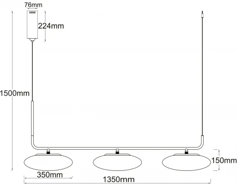 Подвесной светильник DeMarkt Ауксис 722010803 (LED, на тросе)