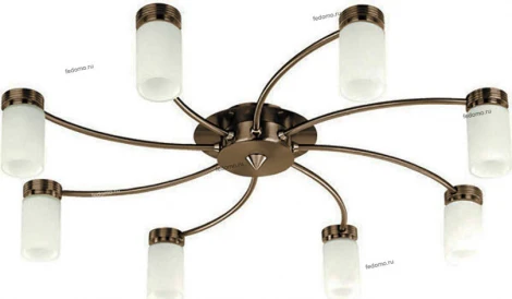 Потолочная люстра N-Light C1395 C1395AB.OM.8.SPL antique brass