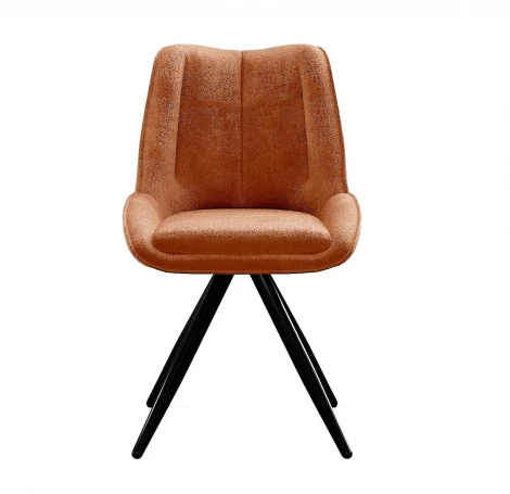 Стул DikLine 504 поворотный BL07 терракотовый, ножки черные 00-00084776