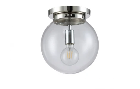 Потолочная люстра Crystal Lux Mario PL1 D250 NICKEL/TRANSPARENTE