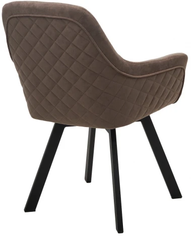 Стул JET 360 град. поворот. B5 Капучино, велюр / черный каркас, М-City