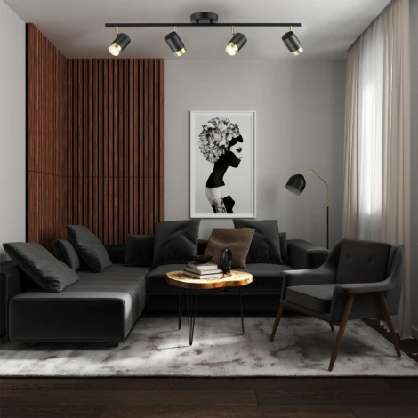 Спот Lumien Hall Sauris LH8020/4C-BK-GD