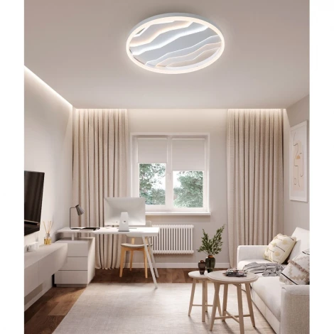 Потолочный светильник светодиодный с пультом с регулировкой цветовой температуры и яркости LED4U LED4U L1055-500 WH