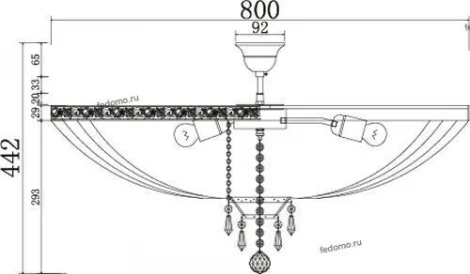 Потолочная люстра Maytoni Palace DIA890-CL-10-G