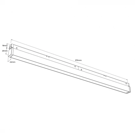 Трековый светильник магнитный 15V 48W RAUMBERG LINEAR6015Bk 3000K (LED)