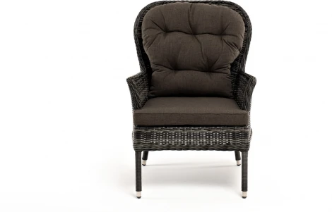 "Алиса" кресло плетеное, цвет графит с подушками 4SIS арт.УТ-00006456