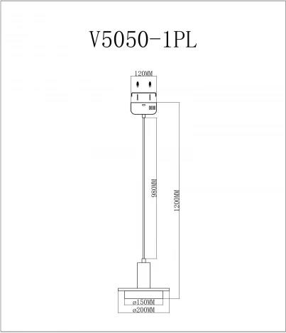 Подвесной светильник Moderli Solumn V5050-1PL (LED, 220V, на проводе, круглые)