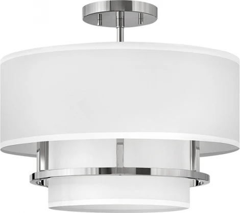 Потолочная люстра на штанге Hinkley Graham HK-GRAHAM-M-PN (220V, круглые)