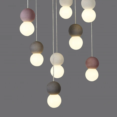 Подвесная люстра Mantra Galaxia 7620 (220V, подвески, на проводе, шарики)