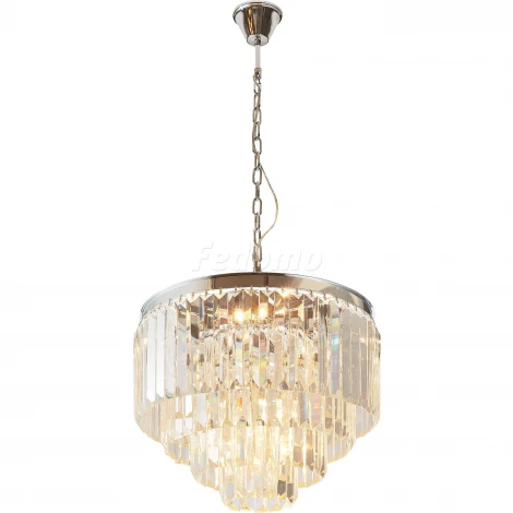 Подвесная люстра Divinare Nova 3001/02 LM-9 (220V, хрусталь, на цепи)