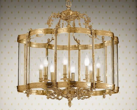 Подвесная люстра Nervilamp L11/8 (220V, на цепи, подсвечник, свеча)