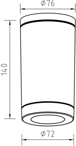 Уличный потолочный светильник Escada 30008 30008P/01 GU10*7W IP54 Black (220V, круглые)