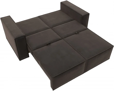 Диван прямой Куба мини (Коричневый/Велюр) Лига Диванов арт.121874