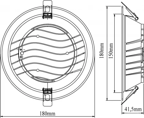Встраиваемый светодиодный светильник CDEW8-TECO(W) Fiberli Cdew-Teco 12130704 (220V, круглые)